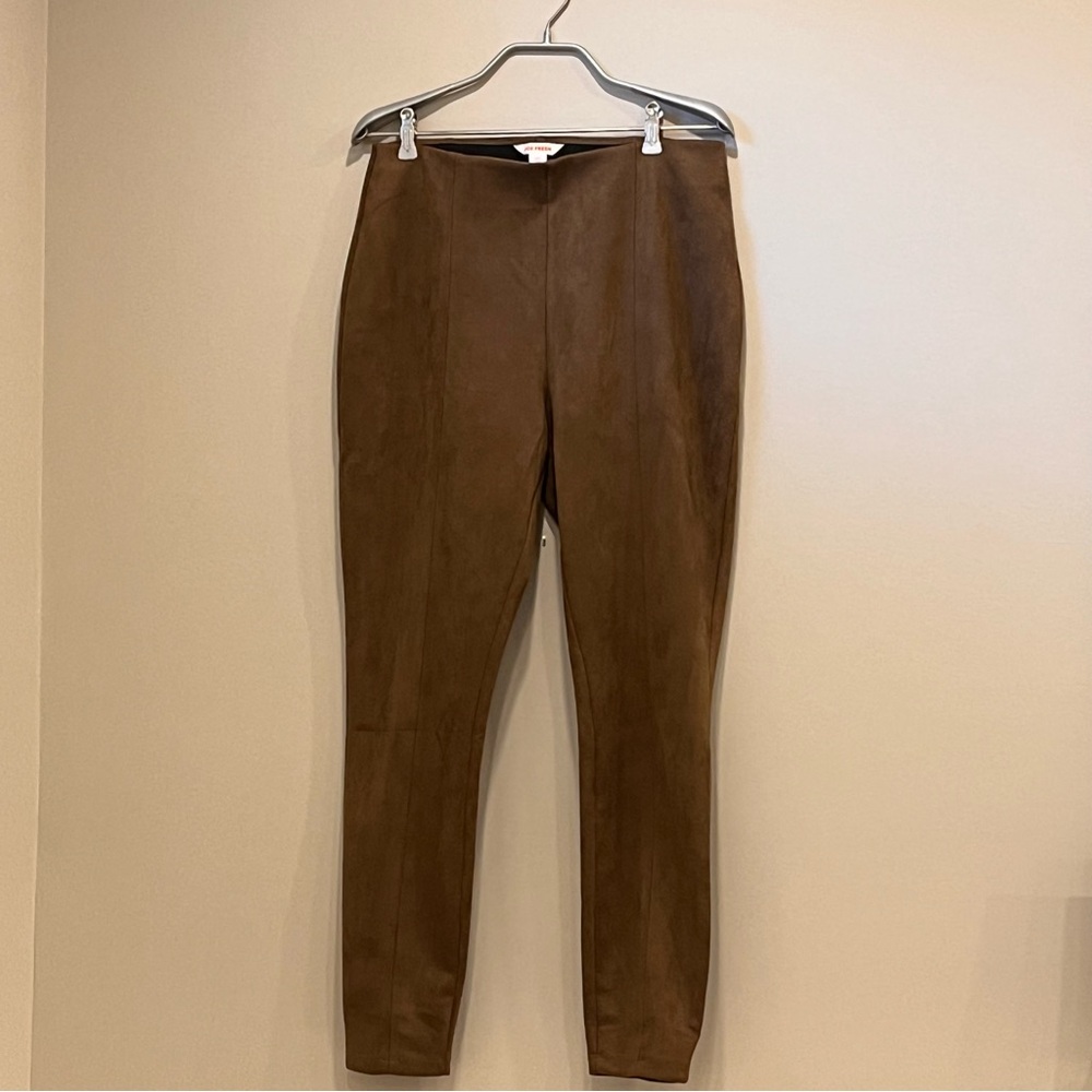 Joe Fresh Brown Faux Suede Leggings Size Medium | Color: Brown/Tan